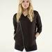 Lululemon Athletica Jackets & Coats | Lululemon Athletica Asymmetric Zip Jacket Black With Gray Stripes Size 10 | Color: Black/Gray | Size: 10