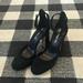 Coach Shoes | Coach Chrystie Suede Dinosaur Charm Platform Heels | Color: Black | Size: 6