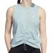 Adidas Tops | Nwot Adidas Women Sleeveless Baby Blue Adjustable Crew Neck Athletic Top Xs | Color: Blue/White | Size: Xs