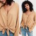 American Eagle Outfitters Sweaters | American Eagle Outfitters Waffle Knit Button Front Cardigan Sweater Top | Color: Tan/Yellow | Size: S