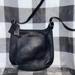 Coach Bags | Coach Minie Hippie Slim Black Vintage Leather Crossbody Saddle Bag Purse - Rare | Color: Black | Size: 9” Wide