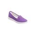 Wide Width Women's The Dottie Slip On Sneaker by Comfortview in Purple (Size 10 W)