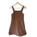 American Eagle Outfitters Dresses | Brown Corduroy Adjustable Strap Overall Style Short Dress Xs - American Eagle | Color: Brown | Size: Xs