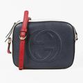 Gucci Bags | Gucci Soho Disco Blue Red White Camera Shoulder Bag | Color: Blue/White | Size: Os