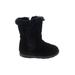 Cat & Jack Boots: Winter Boots Wedge Casual Black Print Shoes - Kids Girl's Size 7