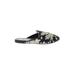 Steve Madden Mule/Clog: Black Floral Shoes - Women's Size 7 - Almond Toe