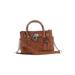 MICHAEL Michael Kors Leather Satchel: Brown Solid Bags