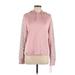 Flora Nikrooz Pullover Hoodie: Pink Print Tops - Women's Size X-Large