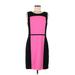 Banana Republic Factory Store Casual Dress - Sheath: Pink Color Block Dresses - Women's Size 8
