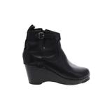 Emu Australia Ankle Boots: Black Print Shoes - Women's Size 39 - Round Toe