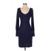 White House Black Market Casual Dress - Sheath: Blue Dresses - Women's Size X-Small