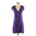 Nanette Lepore Casual Dress: Purple Dresses - Women's Size X-Small