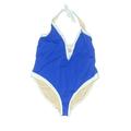 Swimsuits for all One Piece Swimsuit: Blue Solid Swimwear - Women's Size 22