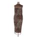 Fashion Nova Casual Dress - Bodycon: Brown Leopard Print Dresses - Women's Size 3X