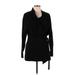 Proenza Schouler Casual Dress V-Neck Long sleeves: Black Print Dresses - Women's Size 10