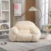 Giant Bean Bag Chair, Bean Bag Sofa Chair with Armrests, Bean Bag Couch Stuffed High-Density Foam, Plush Lazy Sofa Comfy Chair