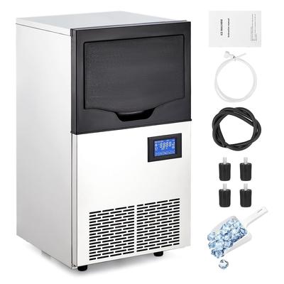 Commercial Ice Maker Machine 90LBS/24H with 33LBS Bin 195W 210V