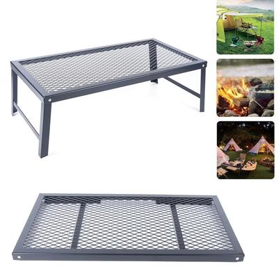 Portable Folding Camping Grill with High-Quality Fire Pit Grate