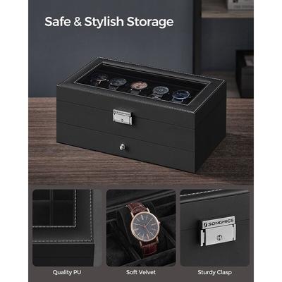 Leather Watch Case Holder: Travel-friendly Storage Solution