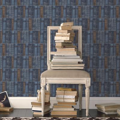 Galerie Wallcoverings Nostalgie Collection Library Books Non-woven Matte Wallpaper Roll