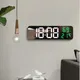 Grande horloge murale numérique avec affichage de la température et de l'humidité réveil de table