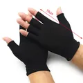 Gants d'équitation en coton fin pour hommes et femmes demi-doigts protection UV écran tactile