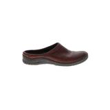 Ariat Mule/Clog: Slip On Stacked Heel Casual Burgundy Print Shoes - Women's Size 8 - Round Toe