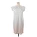 Lane Bryant Casual Dress - Shift: Silver Dresses - Women's Size 14 Plus