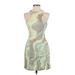 ASOS Cocktail Dress - Mini High Neck Sleeveless: Green Dresses - Women's Size 4