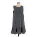 Lauren by Ralph Lauren Casual Dress - Mini Scoop Neck Sleeveless: Black Dresses - Women's Size 16