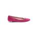 Calvin Klein Flats: Pink Print Shoes - Women's Size 6 - Almond Toe