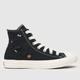 Converse all star hi flower play trainers in black & white