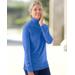 Blair Women's Spindrift Mock Neck Sweater - Blue - PS - Petite