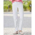 Blair Women's Dreamflex Color Comfort-Waist Jeans - White - 16PS - Petite Short