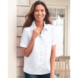 Blair Women's Foxcroft Non-iron Classic Fit Camp Shirt - White - 6P - Petite