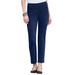 Blair Women's SlimSation® Ankle Pants - Blue - 16 - Misses