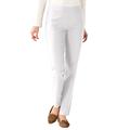 Blair Women's SlimSation® Tapered-Length Pants - White - 16W - Womens