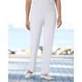 Blair Women's SlimSation® Straight-Leg Pants - White - 16P - Petite