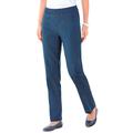 Blair Women's SlimSation® Straight-Leg Pants - Denim - 18 - Misses