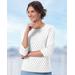 Blair Women's 3/4 Sleeve Dot Tee - Multi - XL - Misses