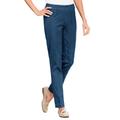 Blair Women's SlimSation® Tapered-Length Pants - Denim - 6PS - Petite Short