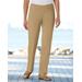 Blair Women's SlimSation® Straight-Leg Pants - Brown - 20W - Womens