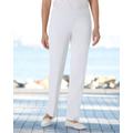 Blair Women's SlimSation® Straight-Leg Pants - White - 10PS - Petite Short