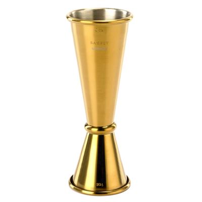 Barfly M37005GD Double Japanese Style Jigger - 1 oz & 2 oz, Gold