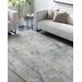 Urowo 2'7" x 7'3" Modern Peach/Light Gray/Gray/Pale Blue/Tan/Teal Runner - Hauteloom