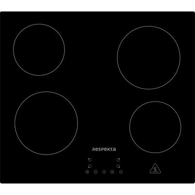 Respekta - Kochfeld Glaskeramik 4 autark Zonen Glaskeramikkochfeld 60 cm rahmenlos Image