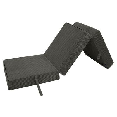 Gästematratze für Wohnzimmer, Cord-Einzelklappbett z, faltbare Würfelmatratze für den Innenbereich, Image