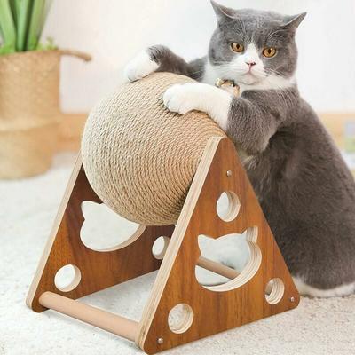 Mumu - Katzenkratzspielzeug Kratzball aus natürlichem Sisal Katzenkratzspielzeug mit Ball Image