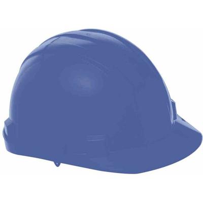 Schutzhelm verstellbar blau mit Drehknopf zum Anpassen an die Kopfgröße