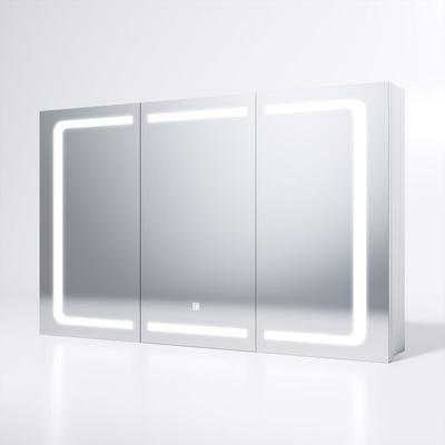 Sonni - led Spiegelschrank Badezimmerspiegel Edelstah mit Touch Steckdose Badschrank Badspiegel